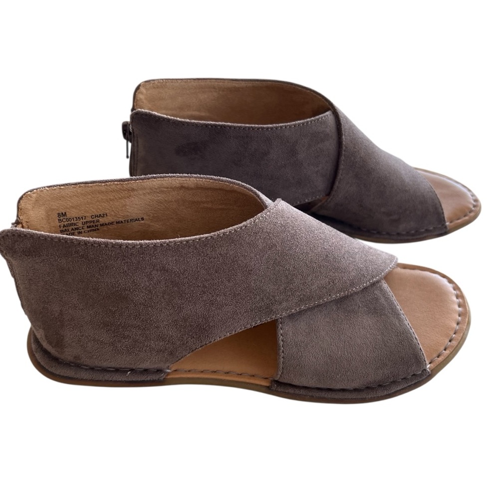 BOC Born Brown Open-Toe Sandals Size 8